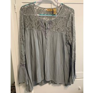 Wrangler Bell Sleeve Lace Top